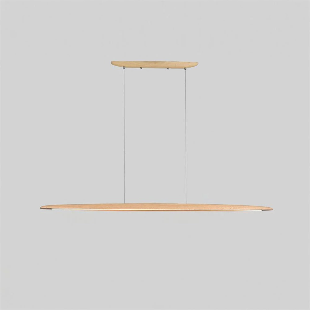 Japandi Houten Lineaire Hanglamp