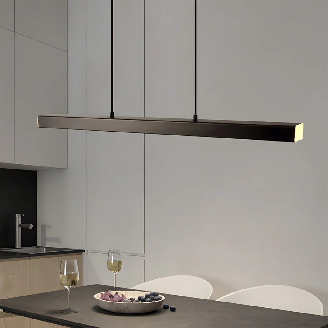 Lineaire LED metalen hanglamp