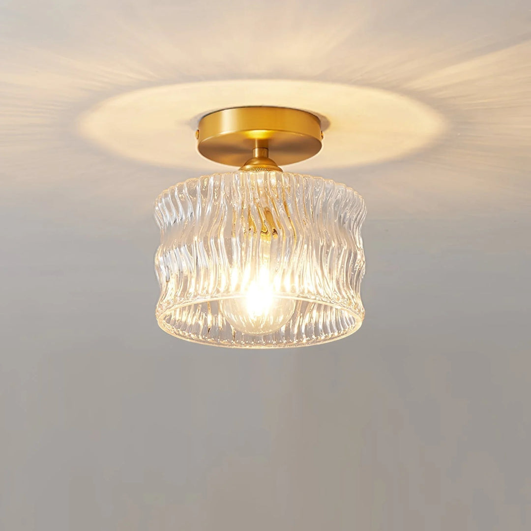 Vintage Golvende Glazen Plafondlamp