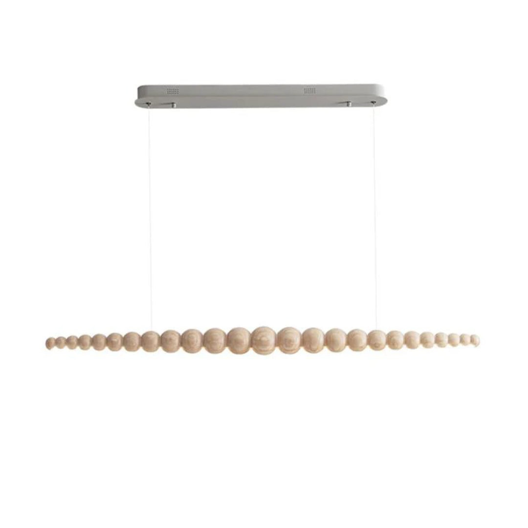 Minimalistische Houten Kralen Hanglamp