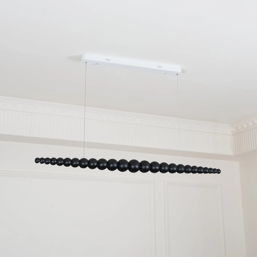 Minimalistische Houten Kralen Hanglamp