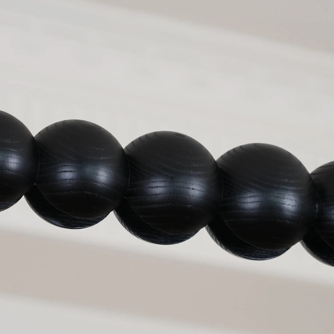 Minimalistische Houten Kralen Hanglamp