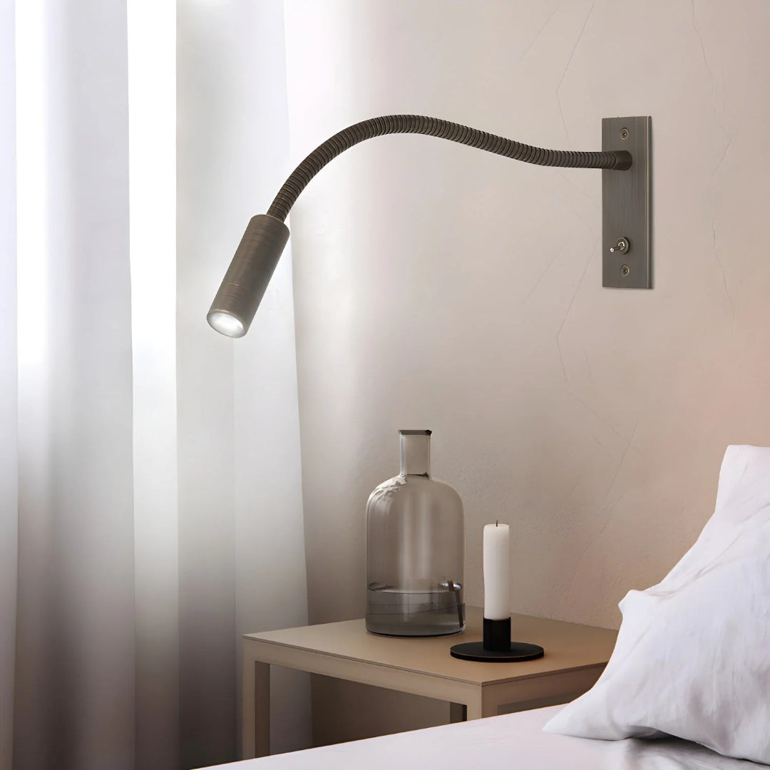 Verstelbare zwanenhals wandlamp