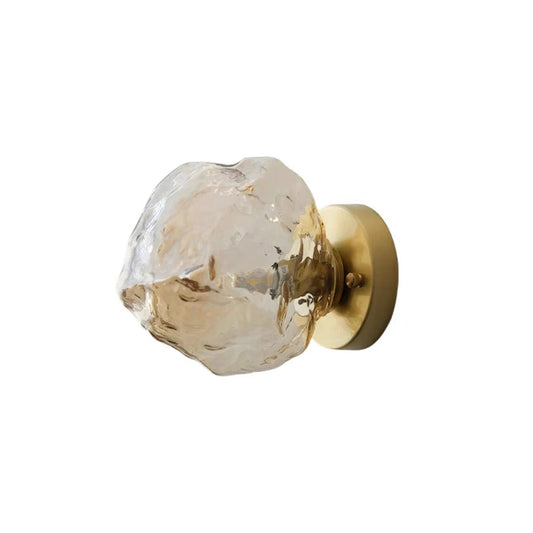 Amber Glazen Wandlamp