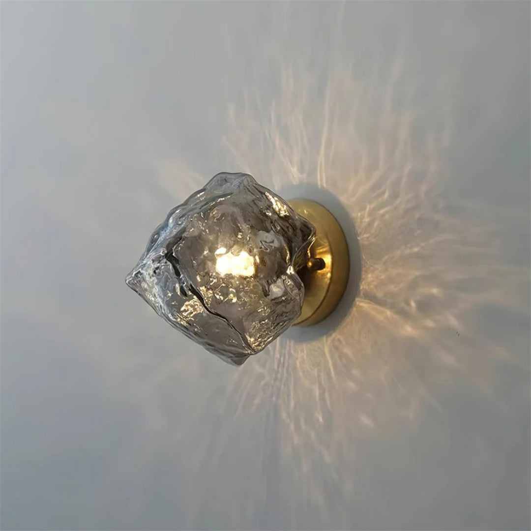 Amber Glazen Wandlamp