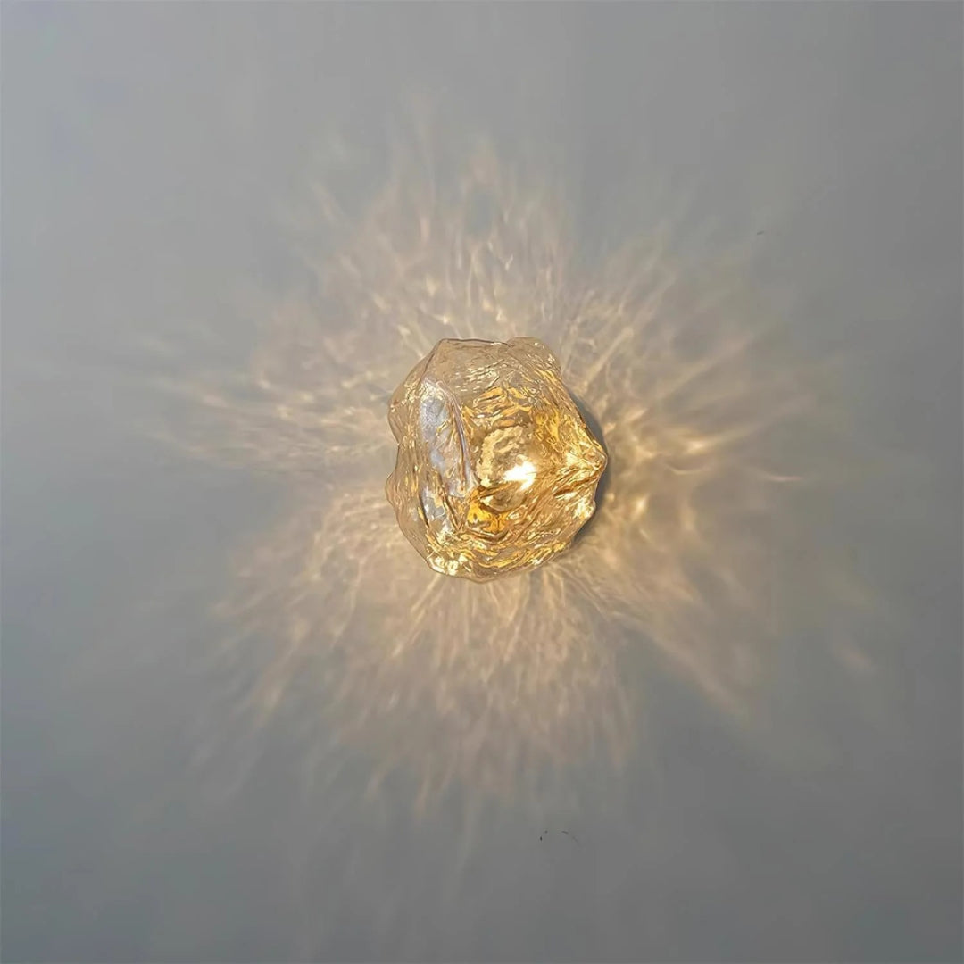 Amber Glazen Wandlamp
