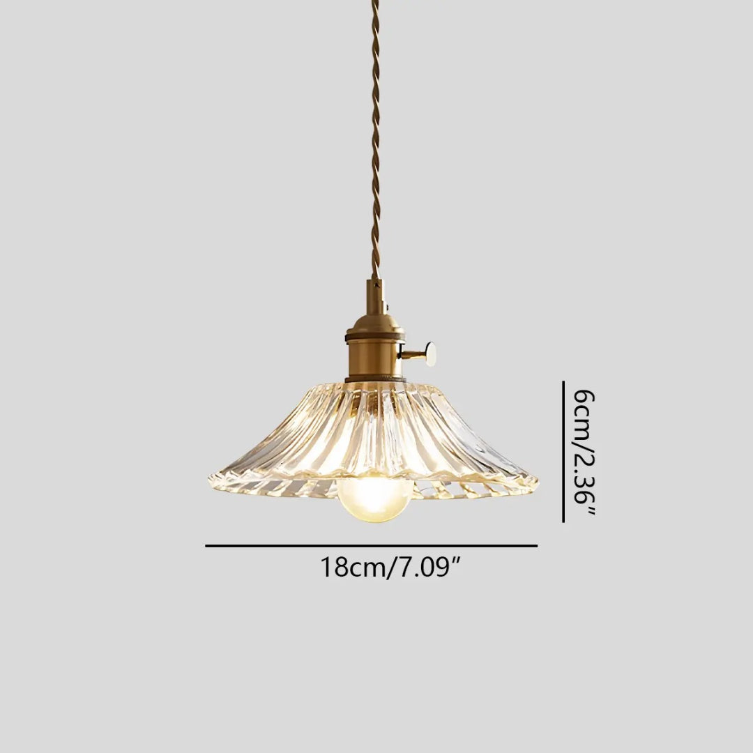 Klassieke Glazen Hanglamp