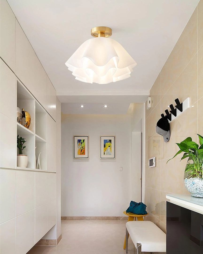 Bloemen Glazen Plafondlamp