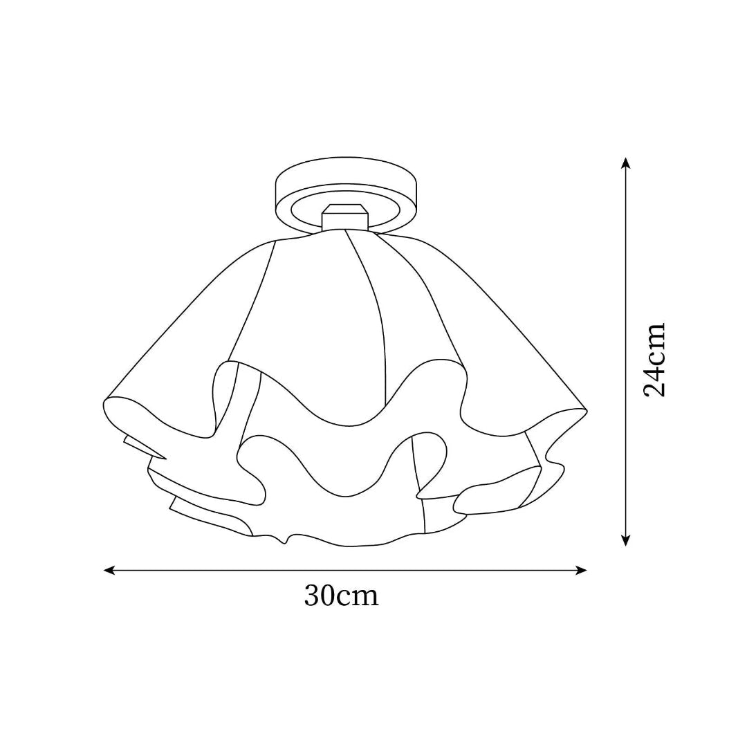 Bloemen Glazen Plafondlamp
