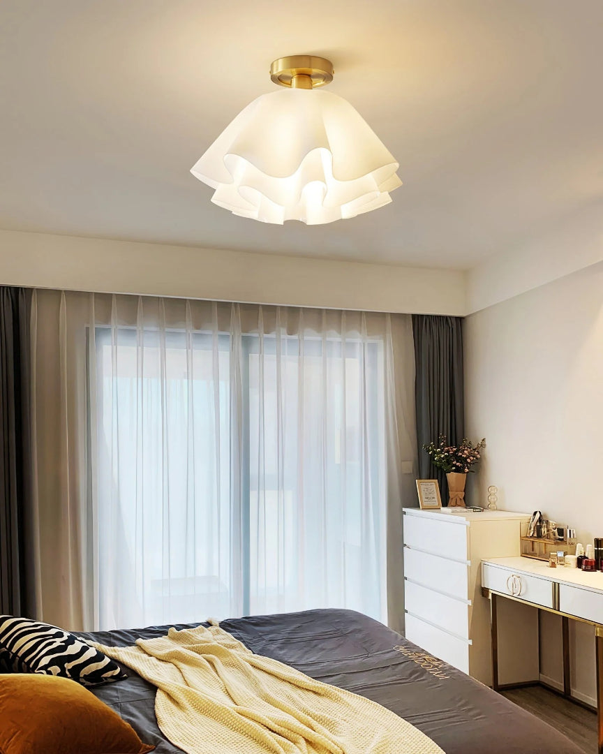 Bloemen Glazen Plafondlamp