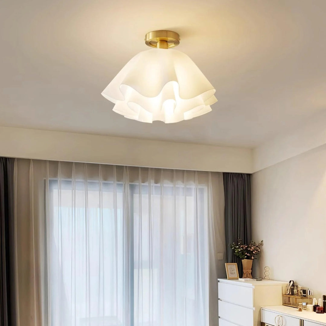 Bloemen Glazen Plafondlamp