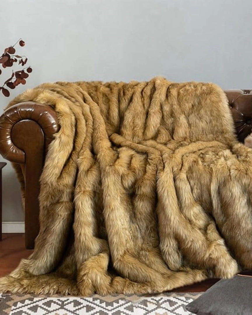 Klassieke faux fur plaid
