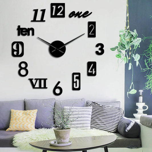 Moderne acryl wandklok