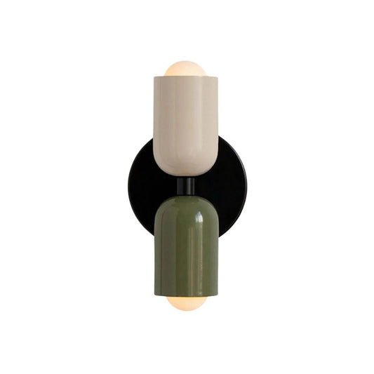 Hedendaagse metalen glazen wandlamp