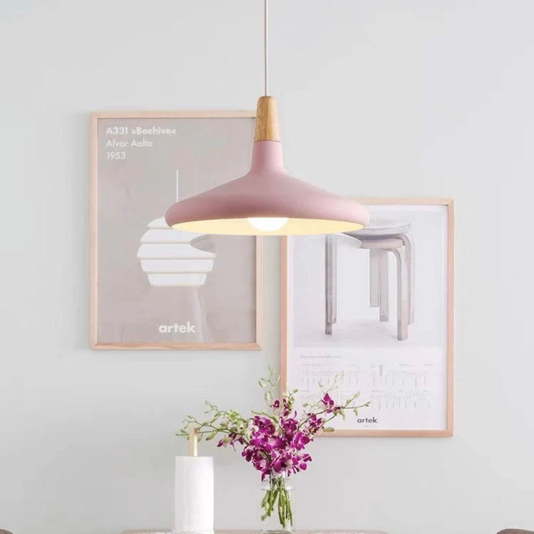 Scandinavische Houten Hanglamp