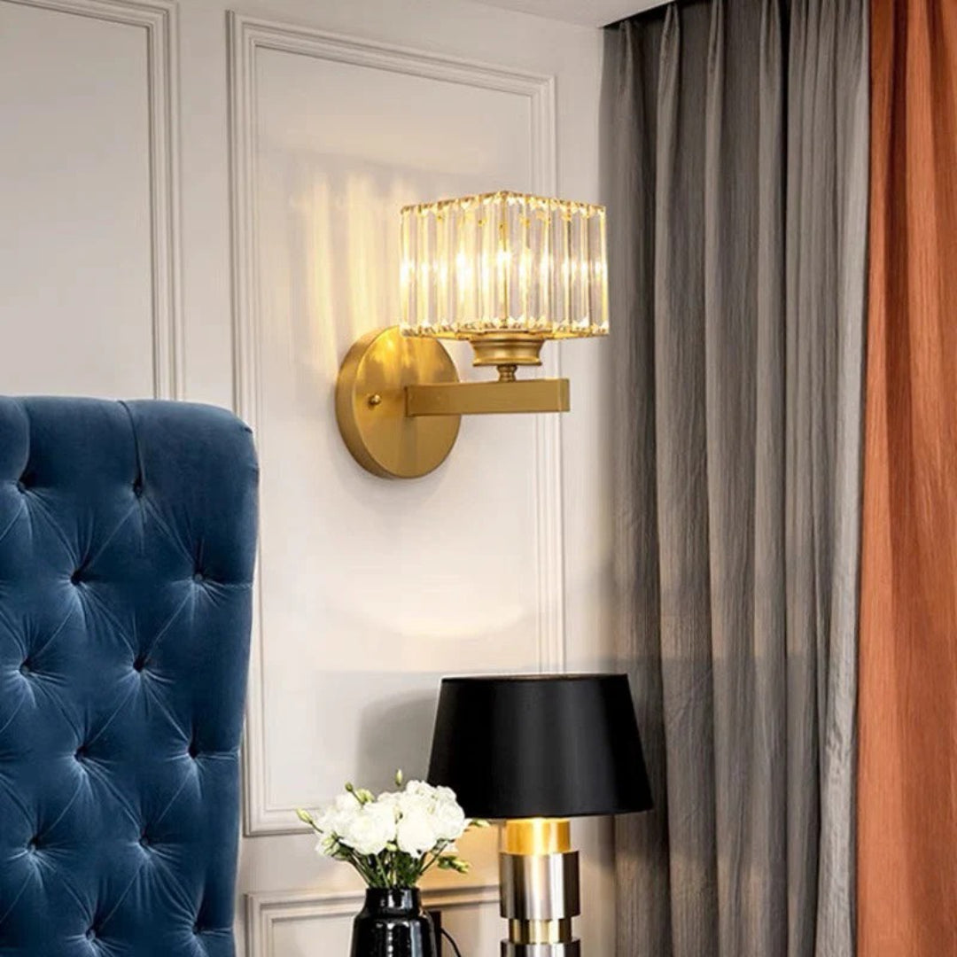 Industriële Glazen Wandlamp