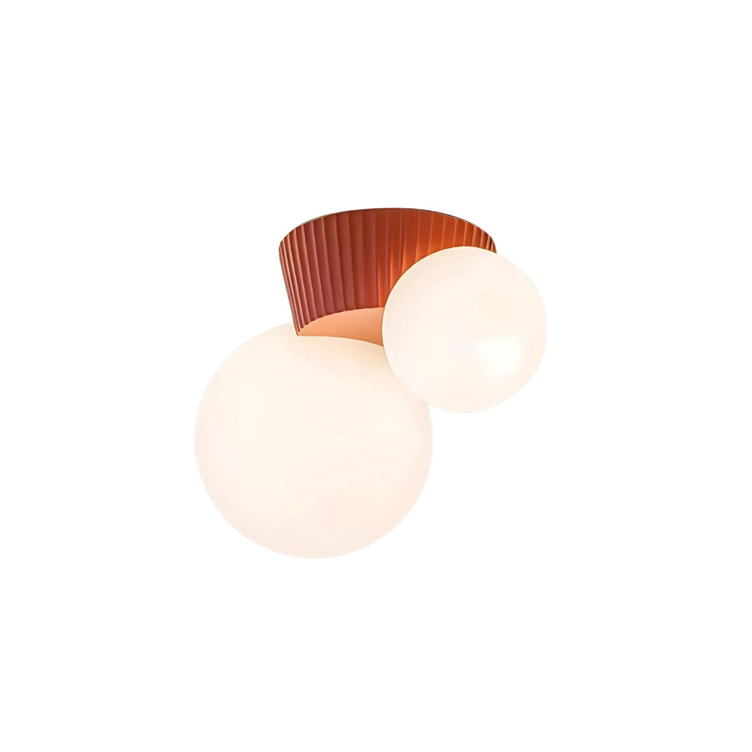 Dubbele bol plafondlamp