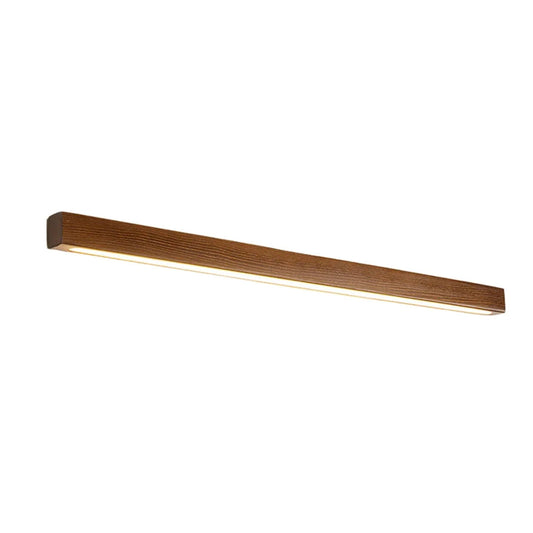 Minimalistische Houten Lineaire Wandlamp