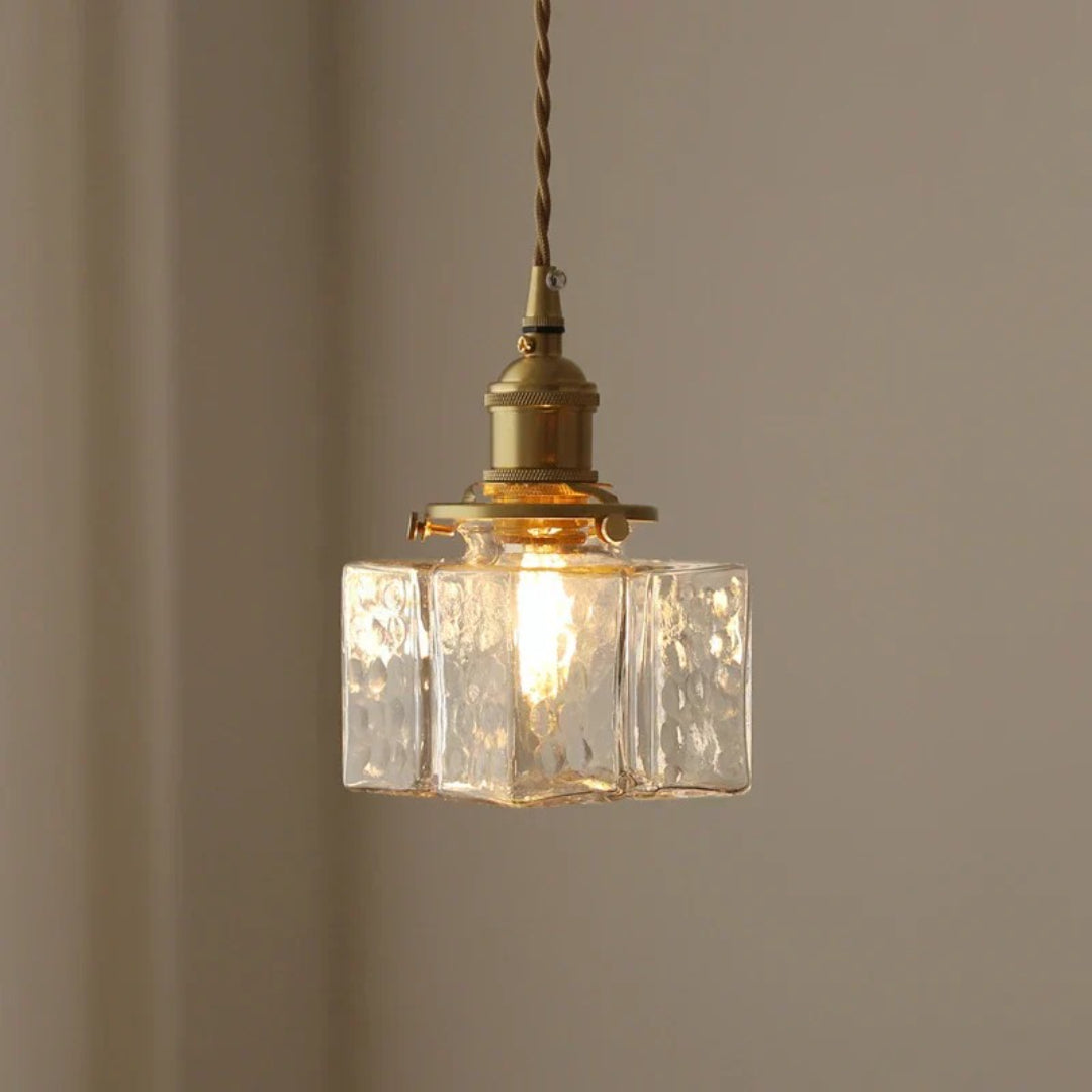Vintage Glazen Hanglamp