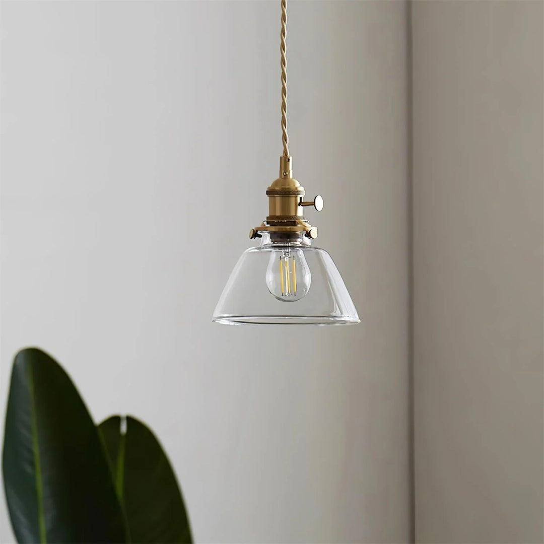 Vintage Glazen Hanglamp