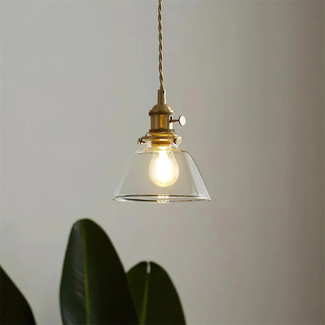 Vintage Glazen Hanglamp