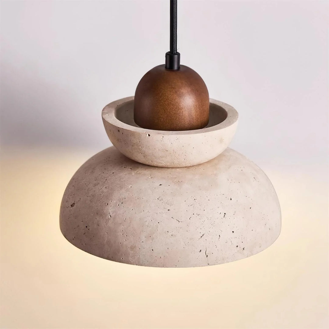 Travertin Stenen Hanglamp