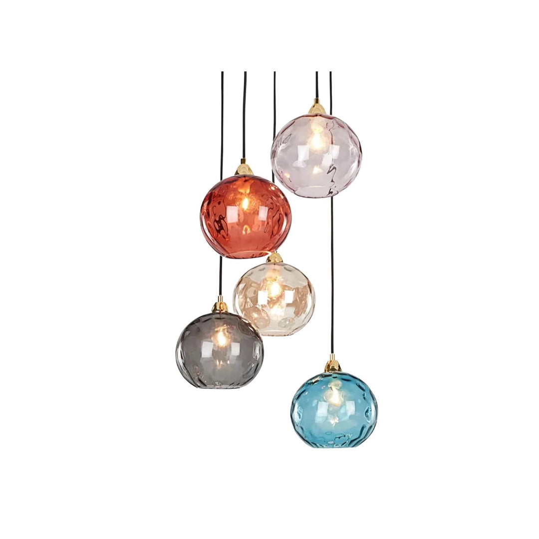 Hedendaagse Getextureerde Glazen Hanglamp