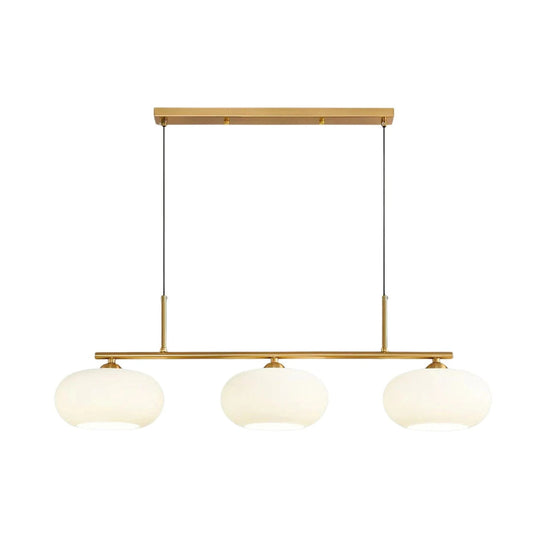 Lineaire Glazen Drievoudige Hanglamp