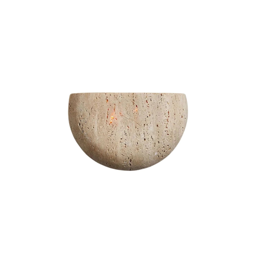 Halve Maan Stenen Wandlamp