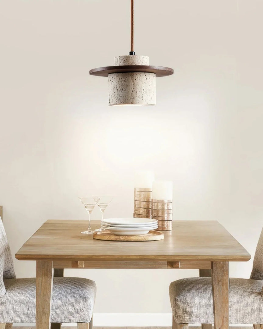 Minimalistische stenen hanglamp