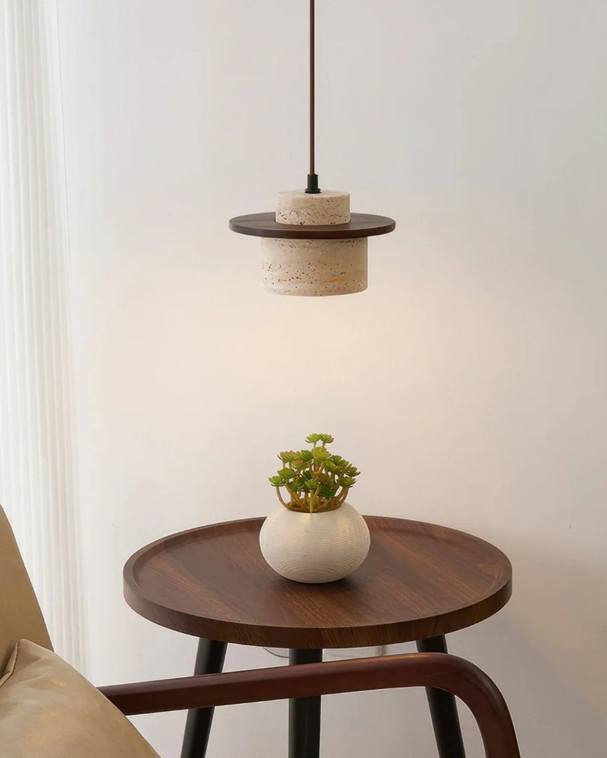 Minimalistische stenen hanglamp