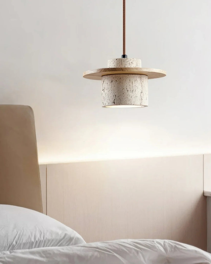 Minimalistische stenen hanglamp