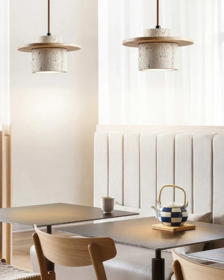 Minimalistische stenen hanglamp