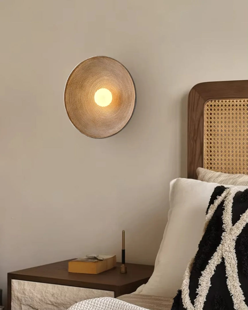 Japandi keramische wandlamp