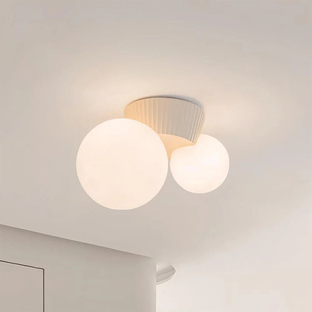 Dubbele bol plafondlamp
