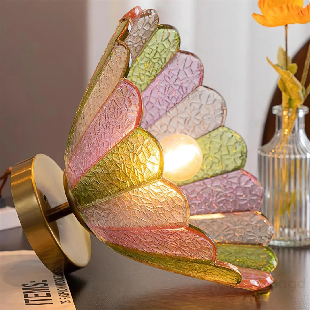 Retro Gekleurde Glazen Plafondlamp