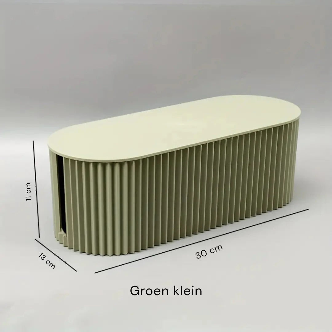 Minimalistische kunststof kabel organizer box