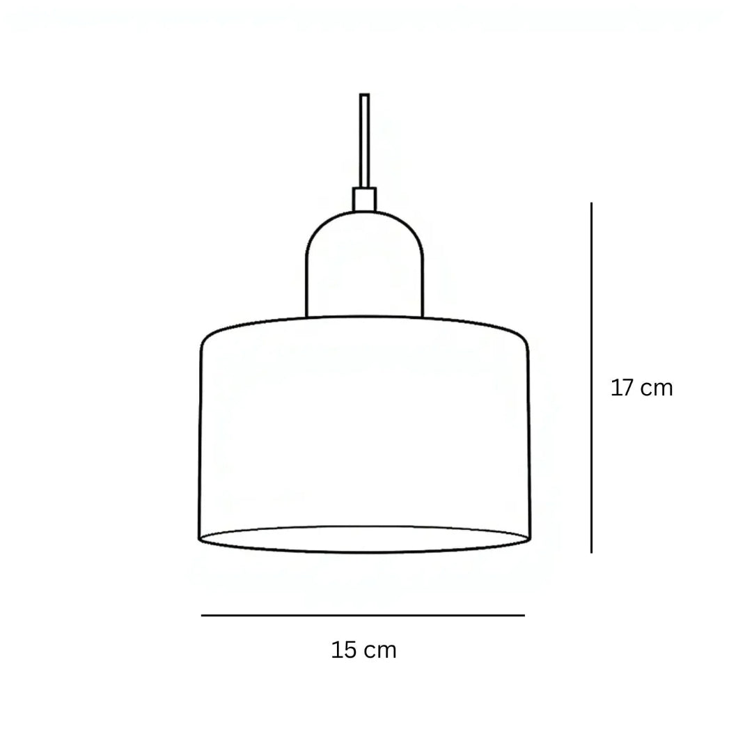 Nordische metalen retro hanglamp