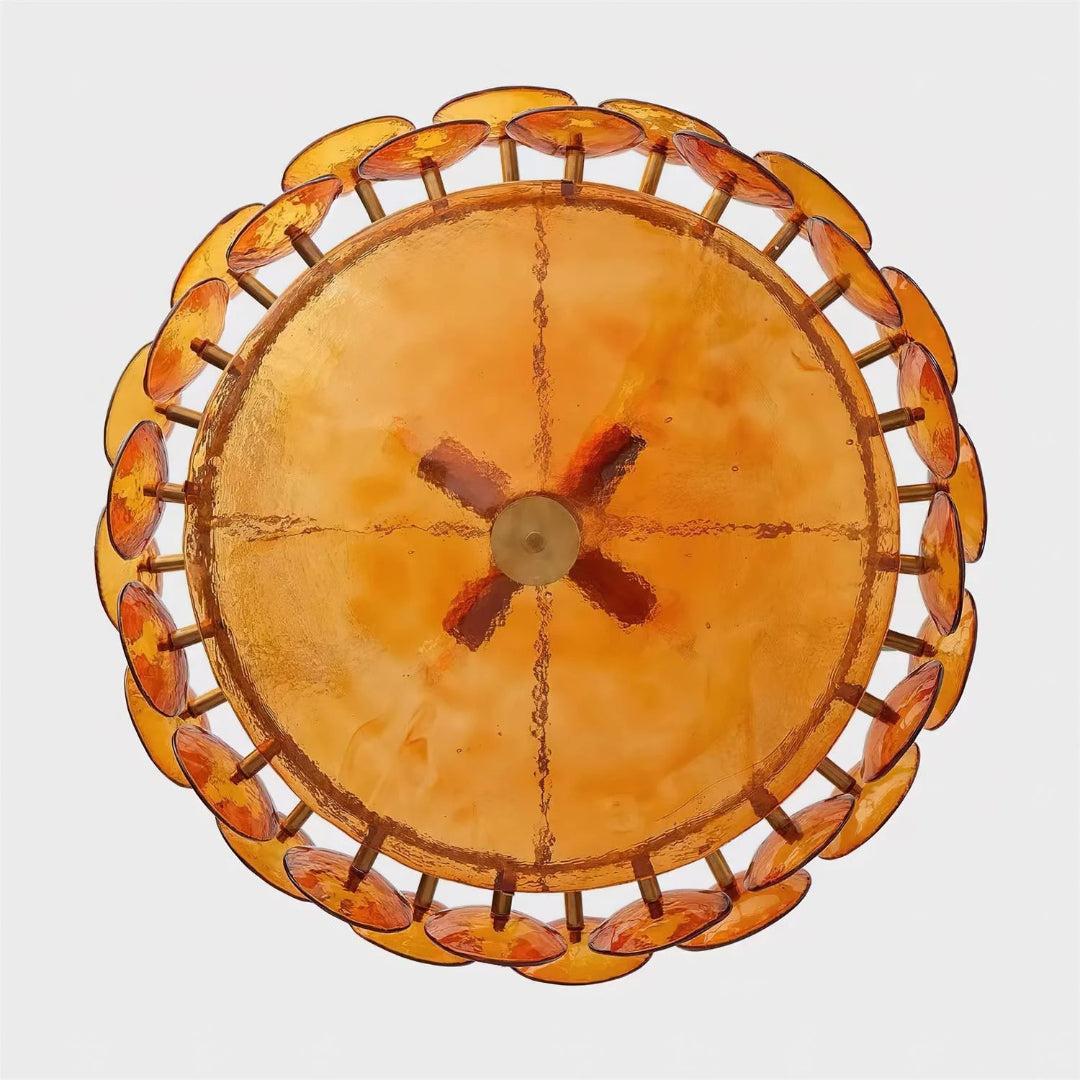 Retro Glazen Hanglamp