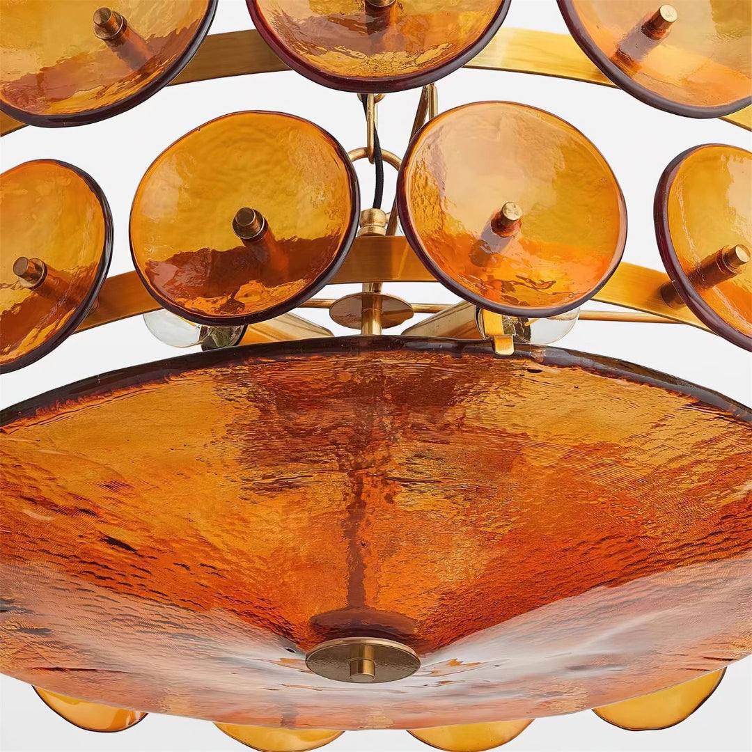 Retro Glazen Hanglamp