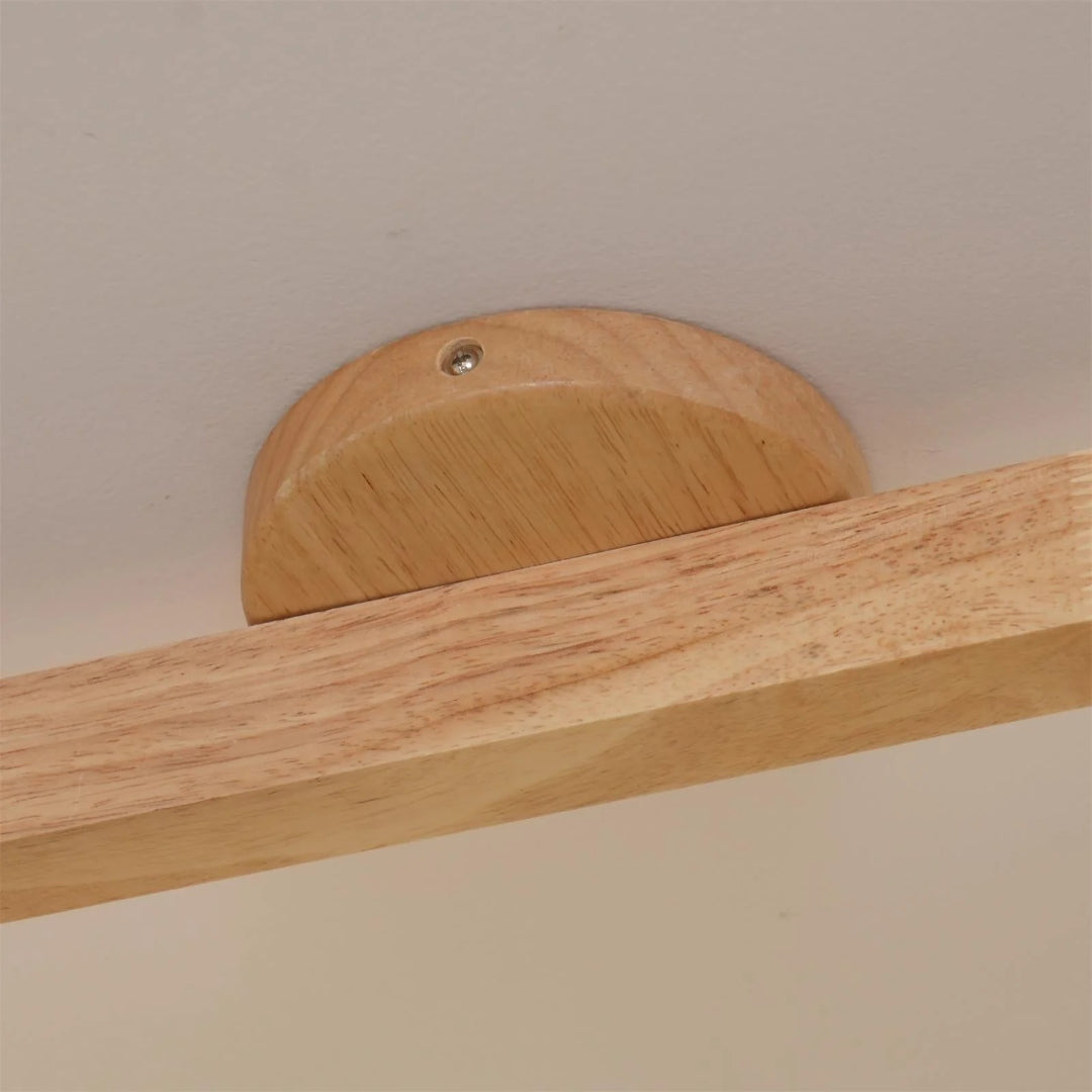 Houten verstelbare rail plafondlamp