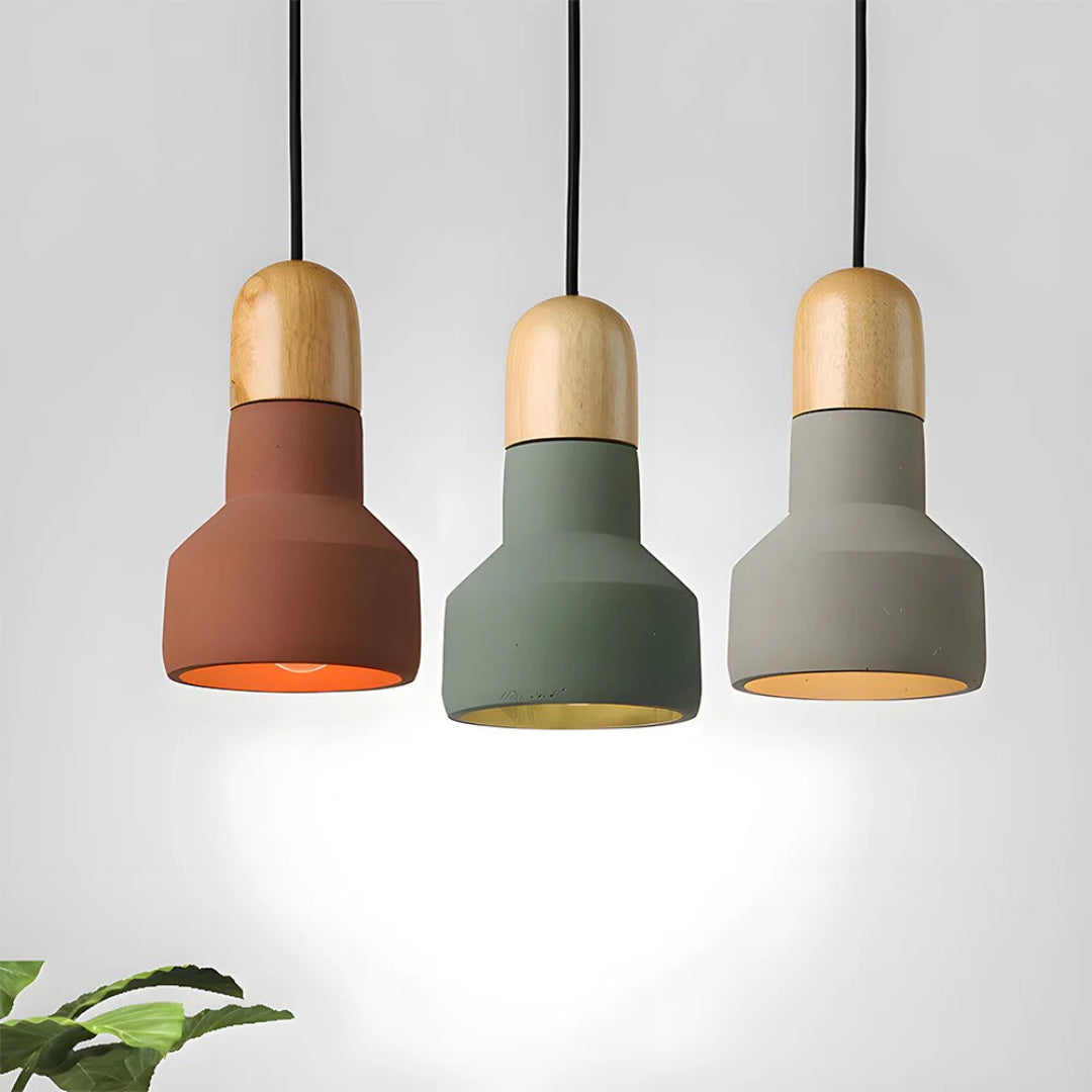 Industriële Houten Hanglamp