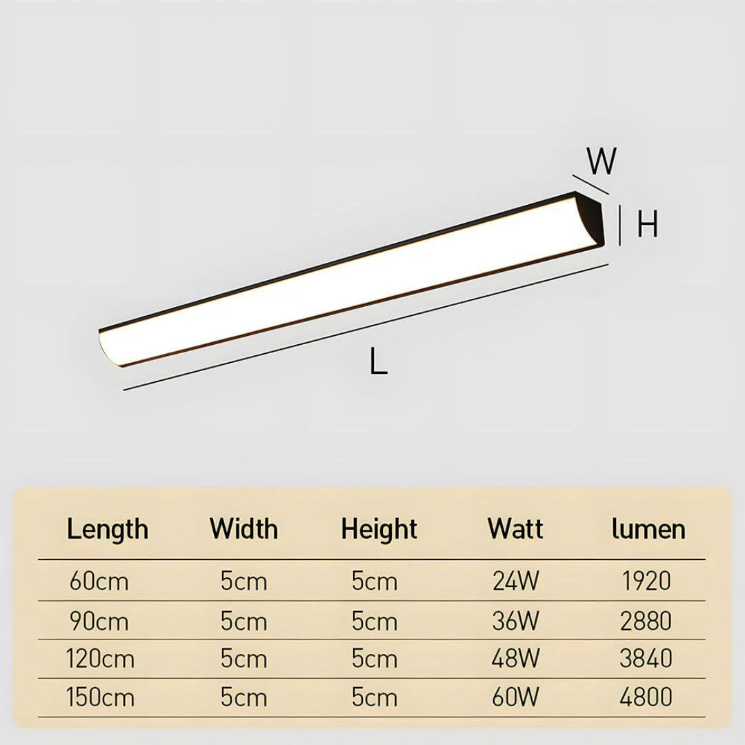 Moderne Lineaire Buitenwandlamp