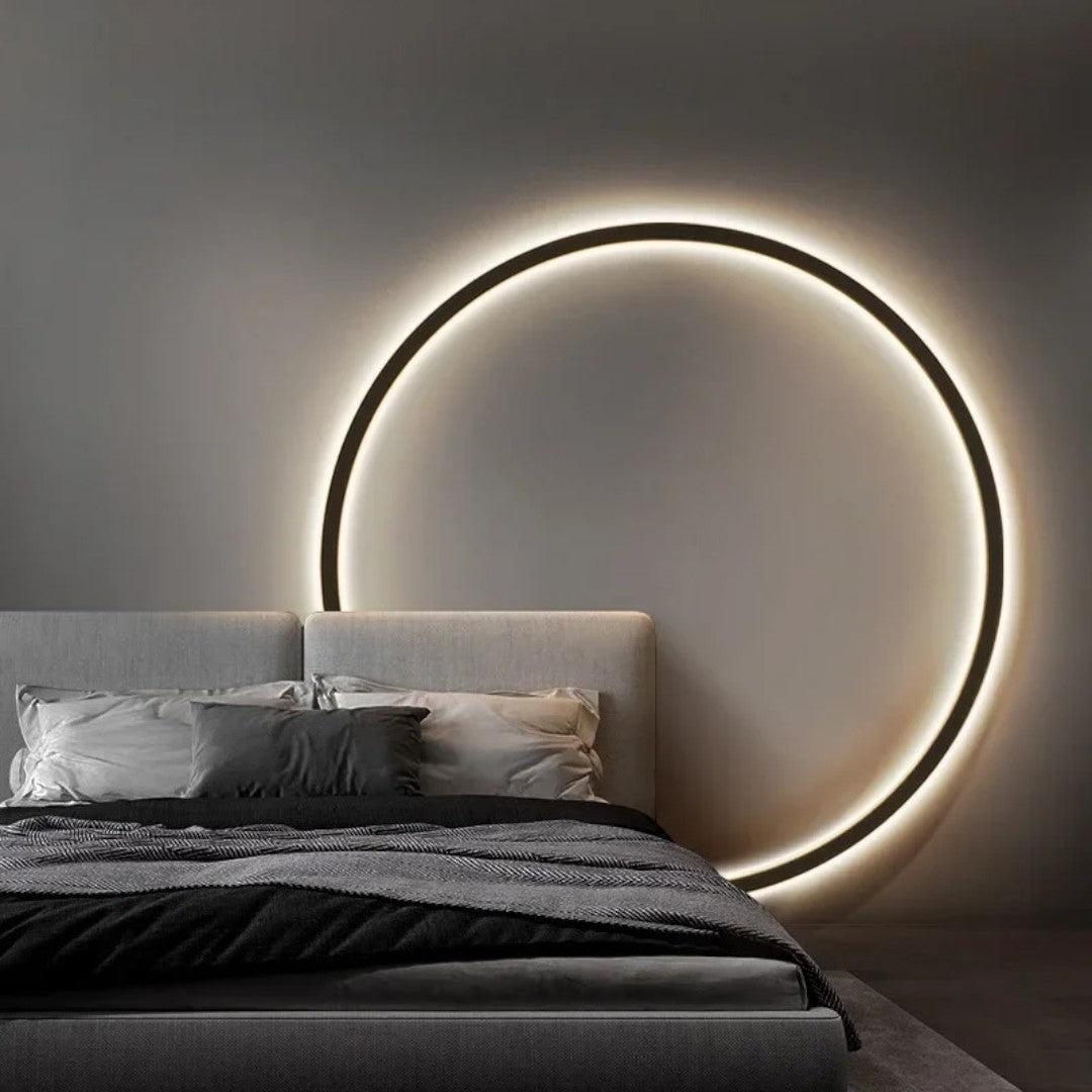 Minimalistische Cirkelvormige LED Wandlamp