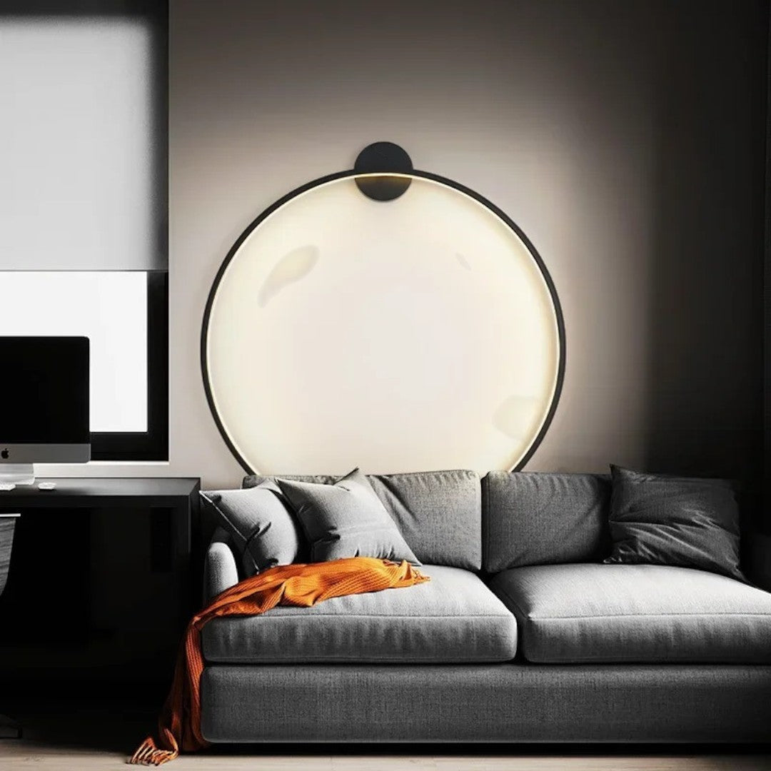 Minimalistische Cirkelvormige LED Wandlamp