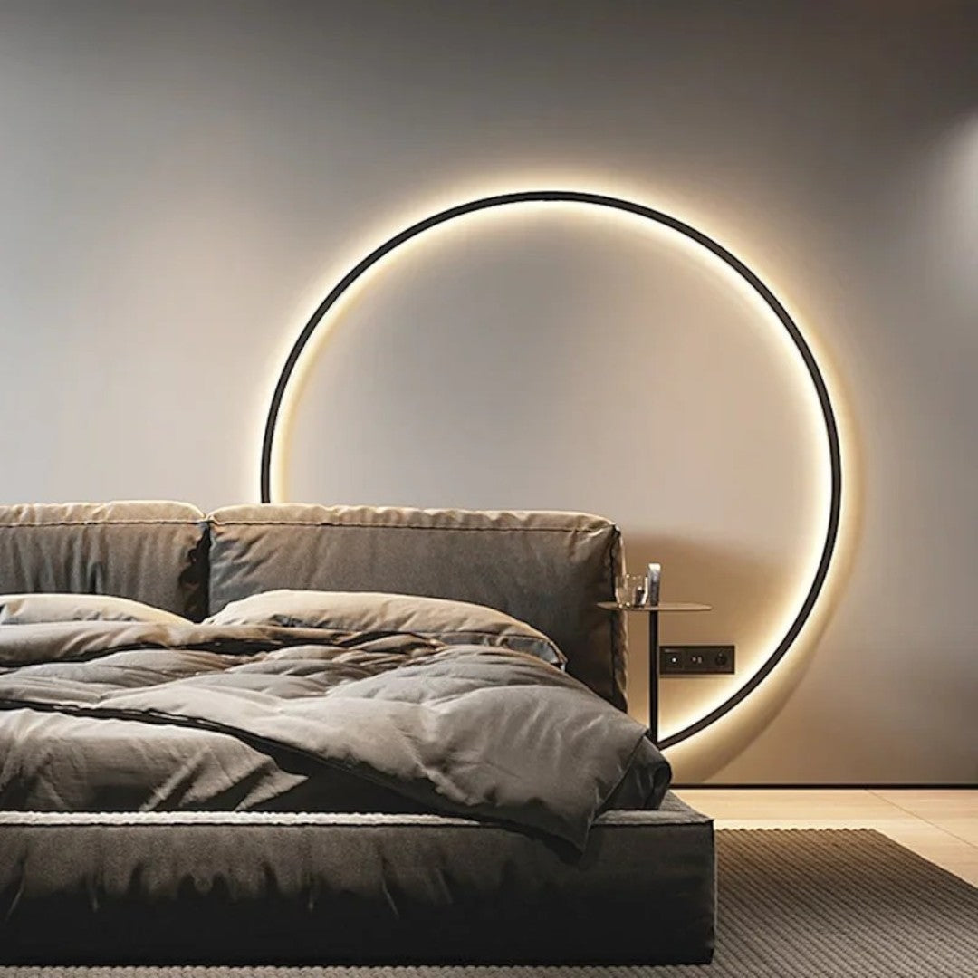 Minimalistische Cirkelvormige LED Wandlamp