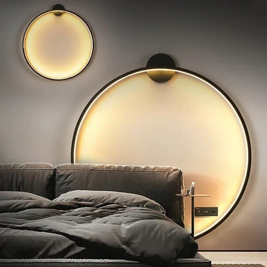 Minimalistische Cirkelvormige LED Wandlamp