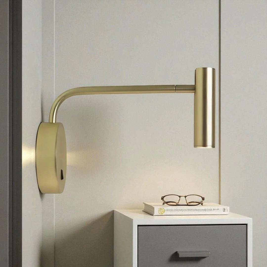 Moderne verstelbare metalen wandlamp