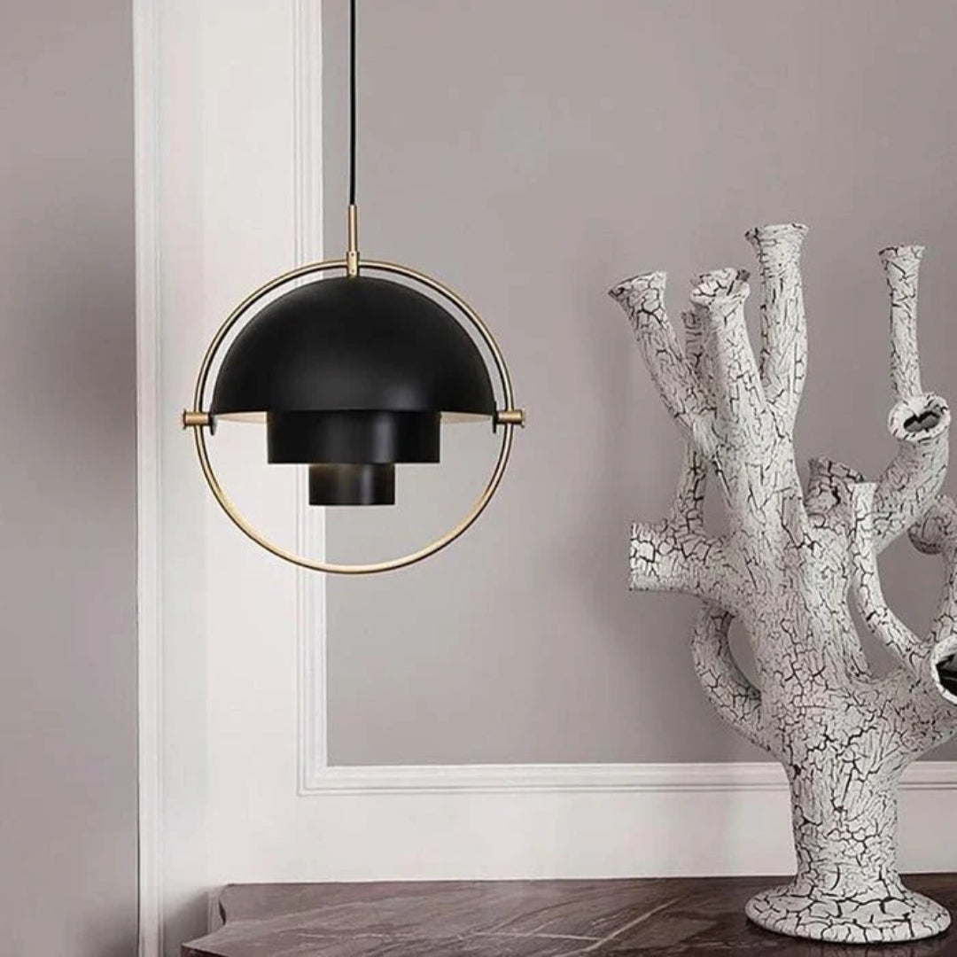 Deense Messing Koepel Hanglamp