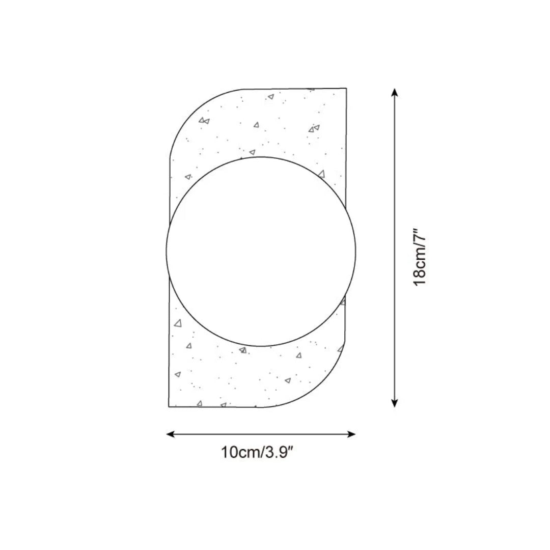 Ronde Stenen Wandlamp
